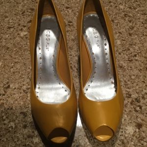 BCBGirls peep toe heels